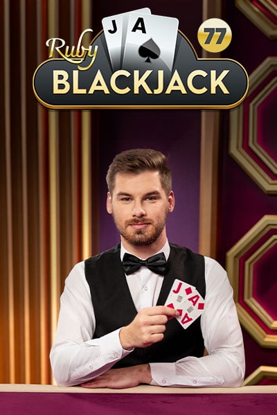 Blackjack 77 Ruby live game artwork