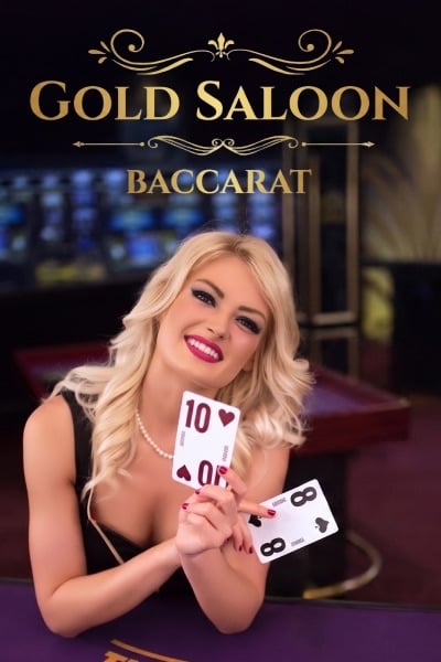 Gold Saloon Baccarat live game artwork